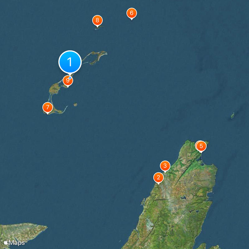 Magdalen Islands Map