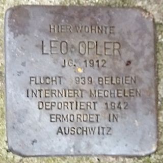 Stolperstein em memória de Leo Opler