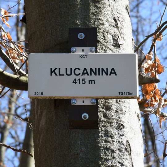 Turistický ukazatel Klucanina