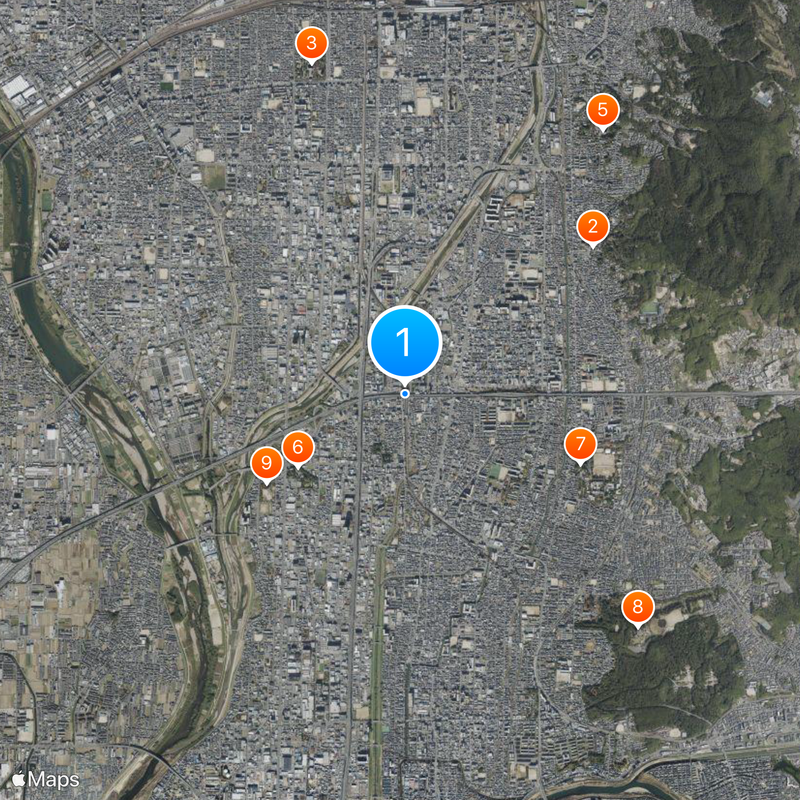 Takeda Station Map