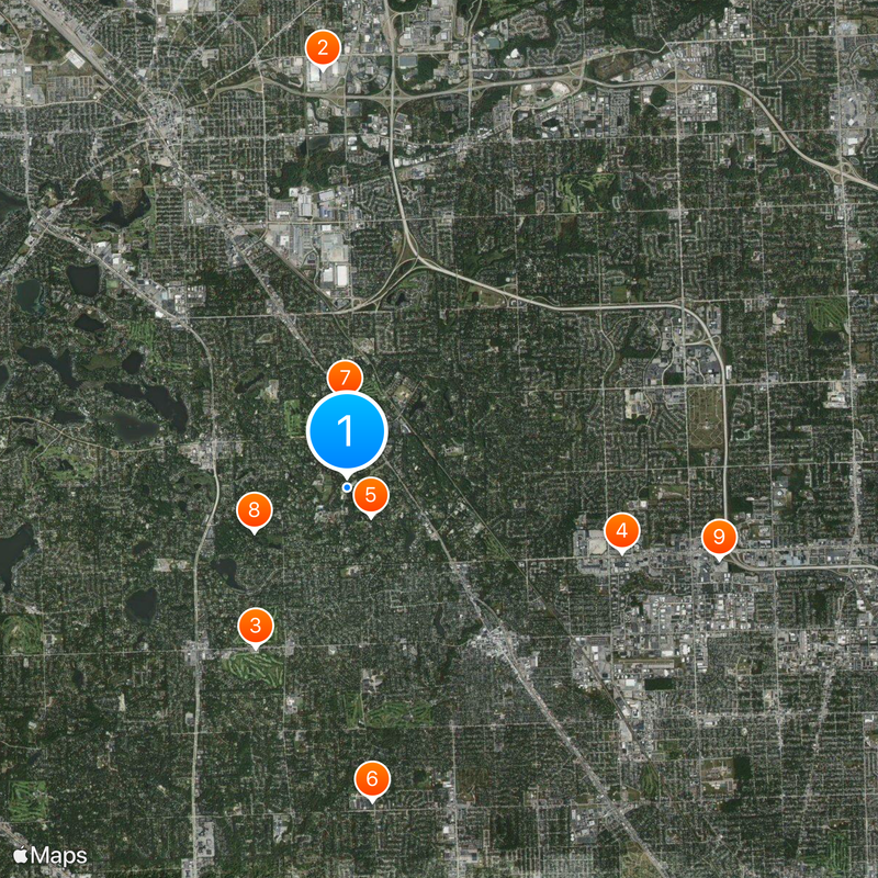 Cranbrook Schools Map