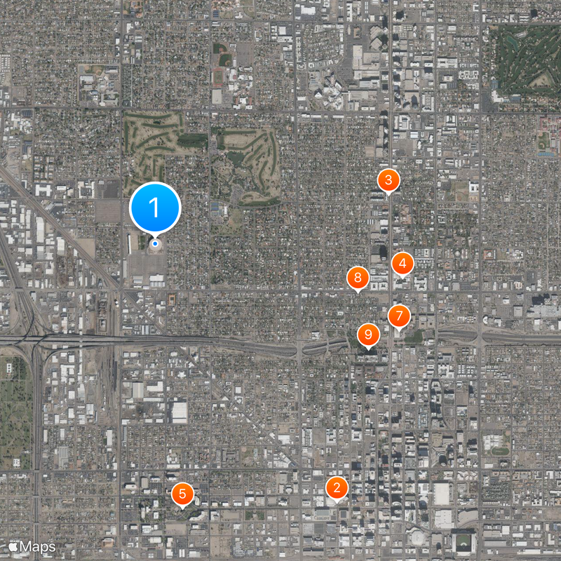 Arizona Veterans Memorial Coliseum Mapa