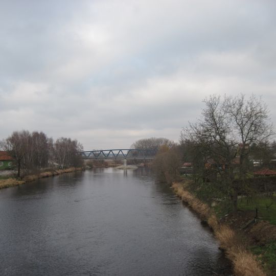 Železniční most přes Vltavu v Boršově nad Vltavou