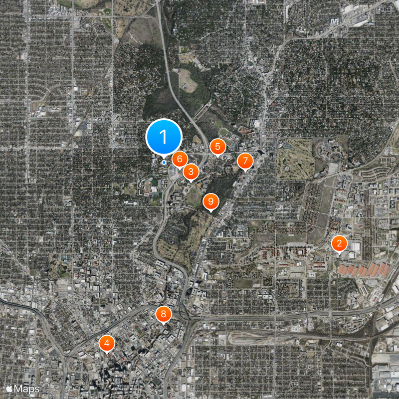 Trinity University Map