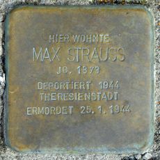 Stolperstein en memoria de Max Strauß