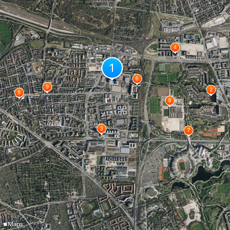 Olympia-Einkaufszentrum Map