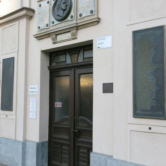 Pamětní desky padlým v 1. světové válce na Staré radnici v Poděbradech