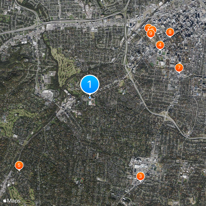 Montgomery Bell Academy Map