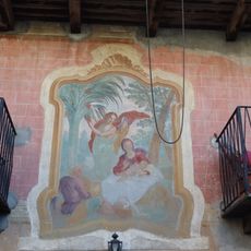 Iglesia de culto católico, mural, obra de arte