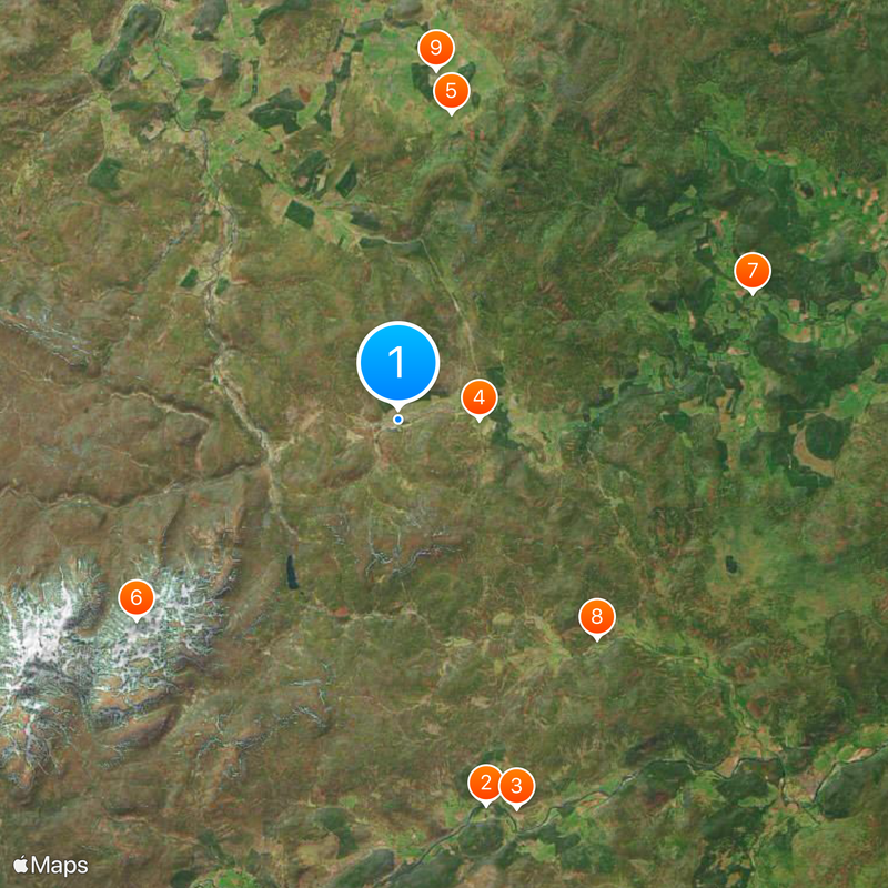 Delnadamph Lodge Karte