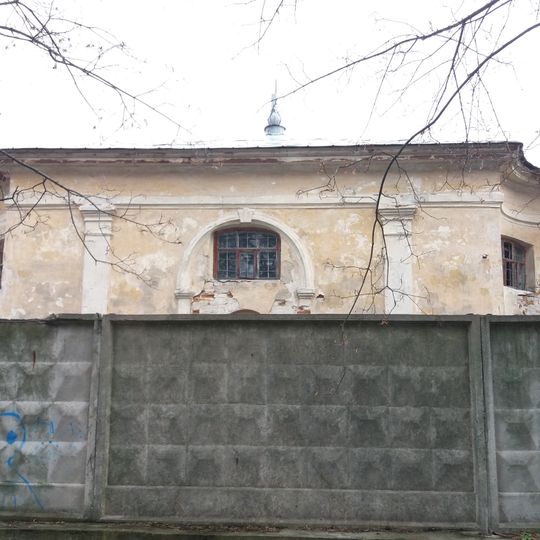 Building for watching the traffic on the Dnieper River