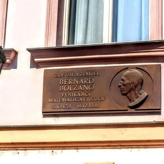Plaque of Bernard Bolzano