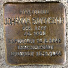 Stolperstein dedicated to Johanna Simonsohn