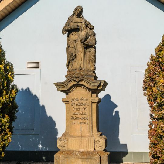 Sloup se sousoším svaté Anny učitelky