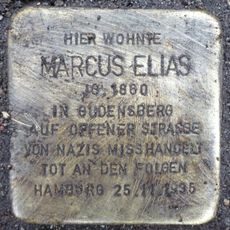 Stolperstein dedicated to Marcus Elias