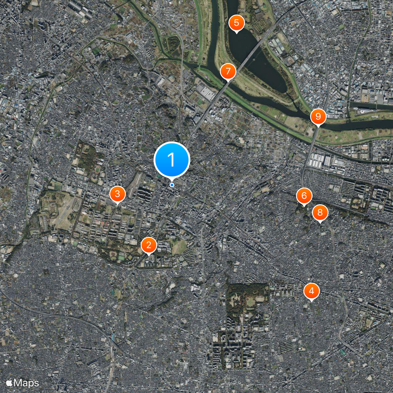 Wakōshi Station Map