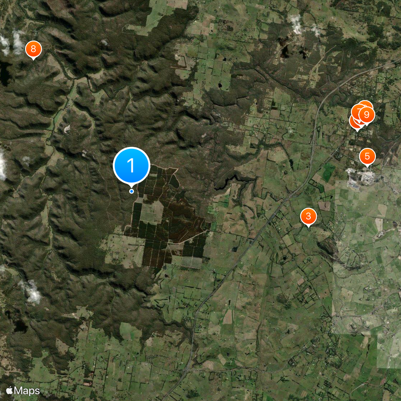 Belanglo State Forest Carte