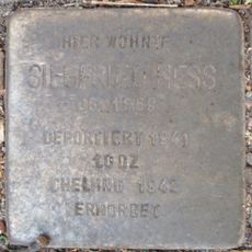 Stolperstein dedicated to Siegfried Hess
