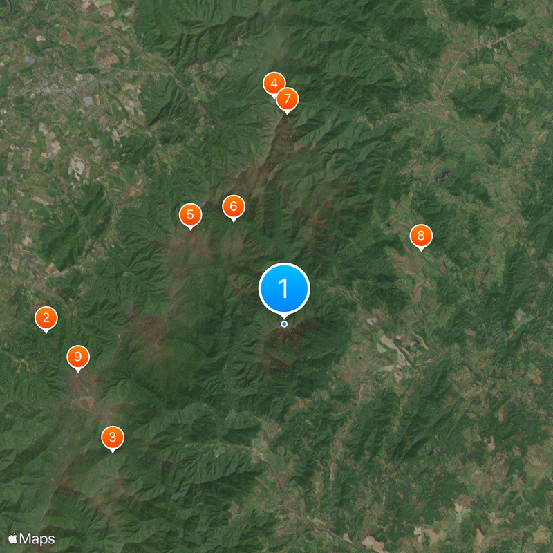 Old Rag Mountain Mappa