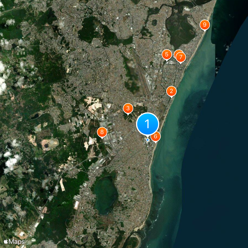 Shopping Guararapes Map