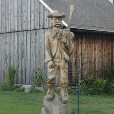 Dřevěná socha ve Zblovicích