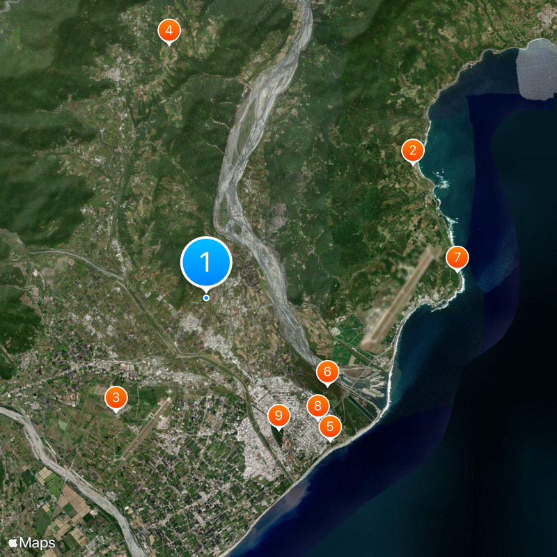 Beinan Archaeological  Site Kaart