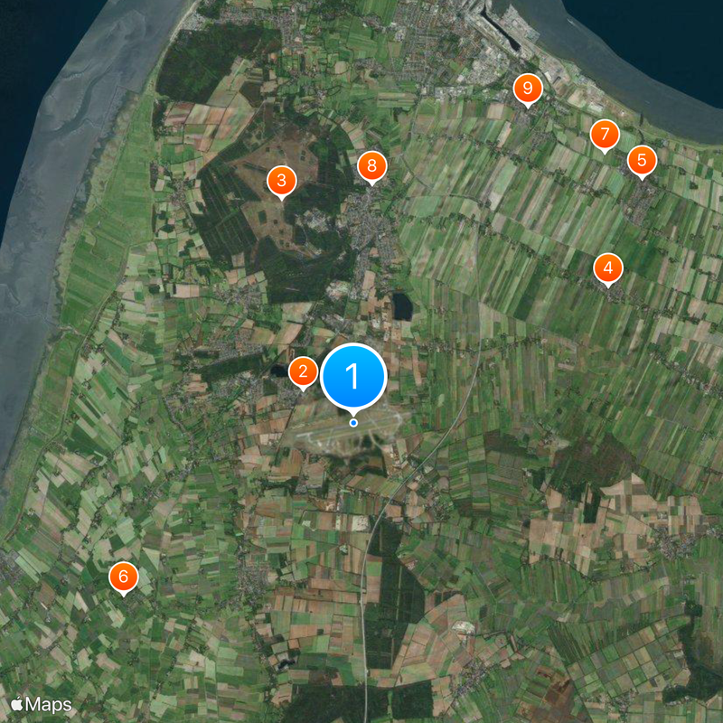 Nordholz Naval Airbase Map
