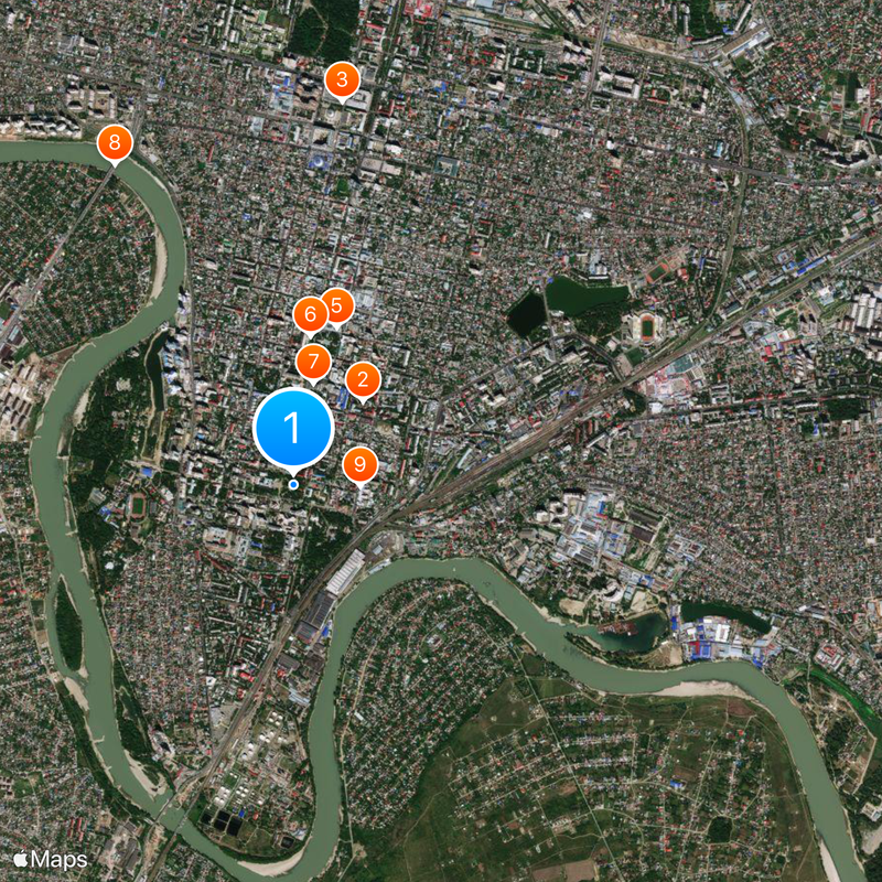 Catherine II Monument Mappa