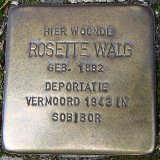 Stolperstein en memoria de Rosette Walg