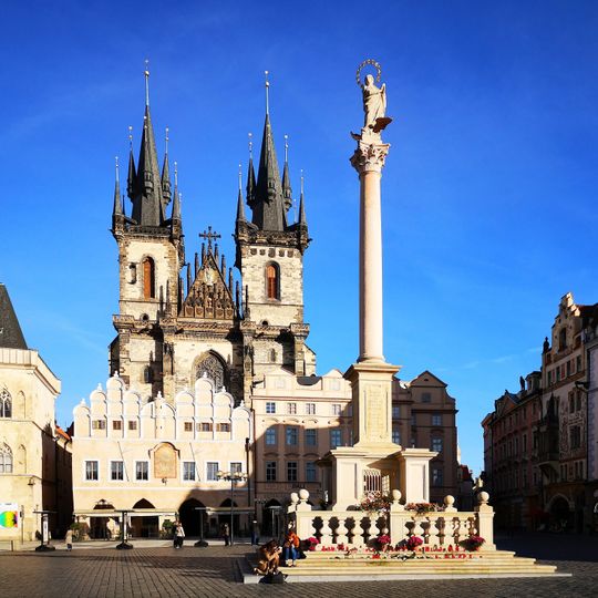 Maria column at the Old Town Square