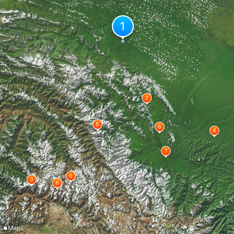 Parque nacional del Manu Mapa