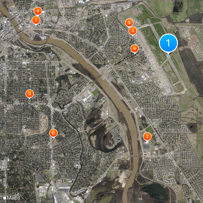 Barksdale Air Force Base Map