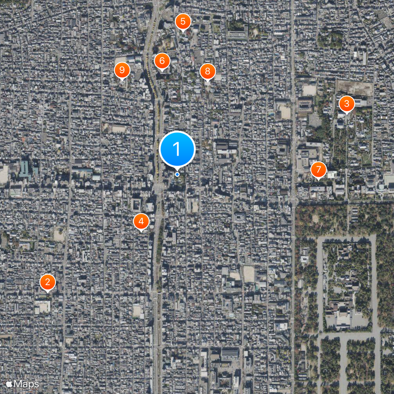 Shiramine Shrine Map