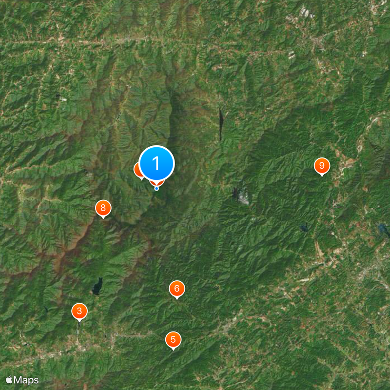 Blue Ridge Mountains Map