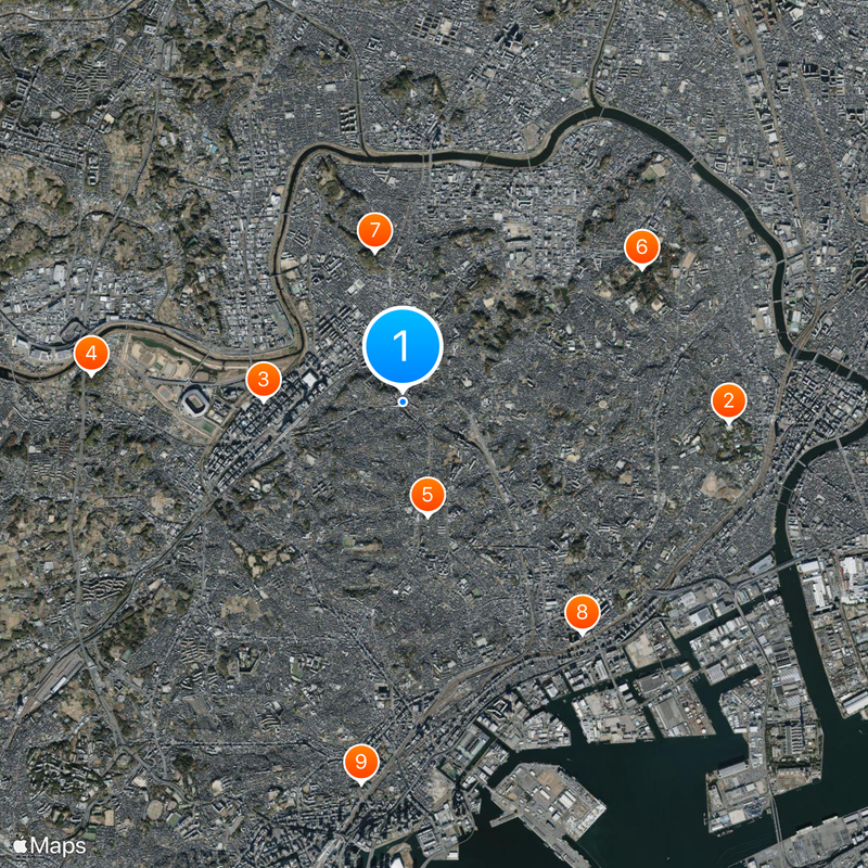 Kikuna Station Map