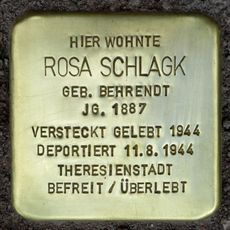 Stolperstein em memória de Rosa Schlagk