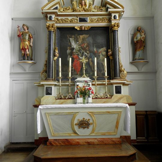 Autel sud de l'église Saint-Martin de Moutiers