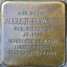 Stolperstein à la mémoire d’Auguste Bukofzer
