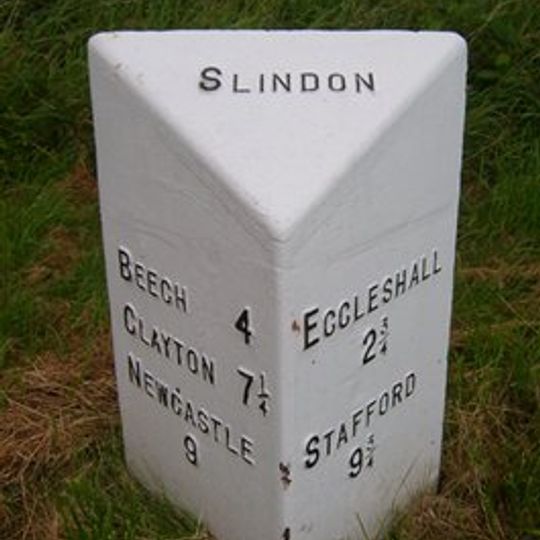 Milepost, between Slindon & Cat's Hill Cross