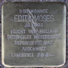 Stolperstein dedicated to Edith Moses