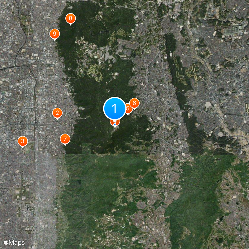 Ikoma Sanjō Amusement Park Karte