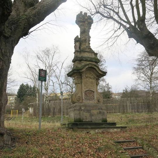 Socha Kalvárie v Podkrušnohorské ulici v Janově u Litvínova