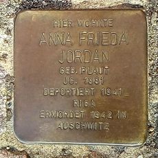 Stolperstein à la mémoire d’Anna Frieda Jordan