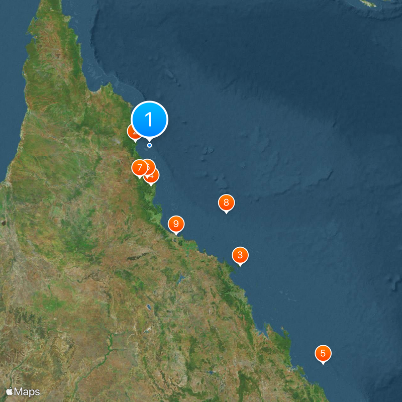 Great Barrier Reef Map