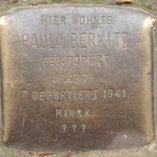 Stolperstein dedicated to Paula Berkitz