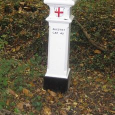 Post Opposite Birchwood At Ngr Tq 15266206