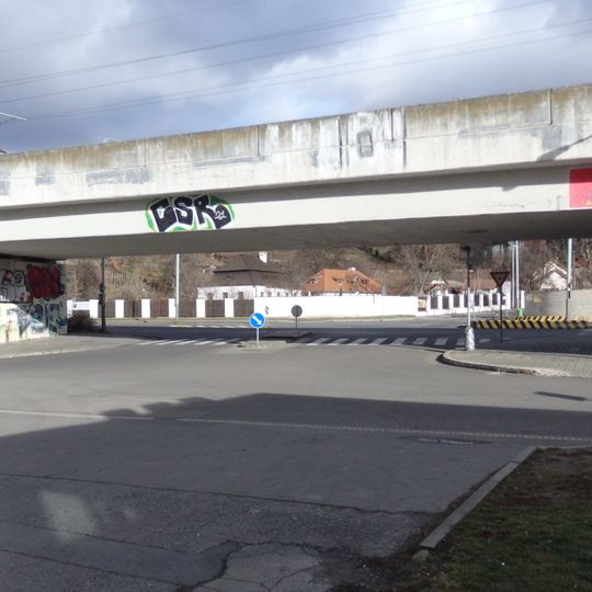 Tram bridge over K jezu street