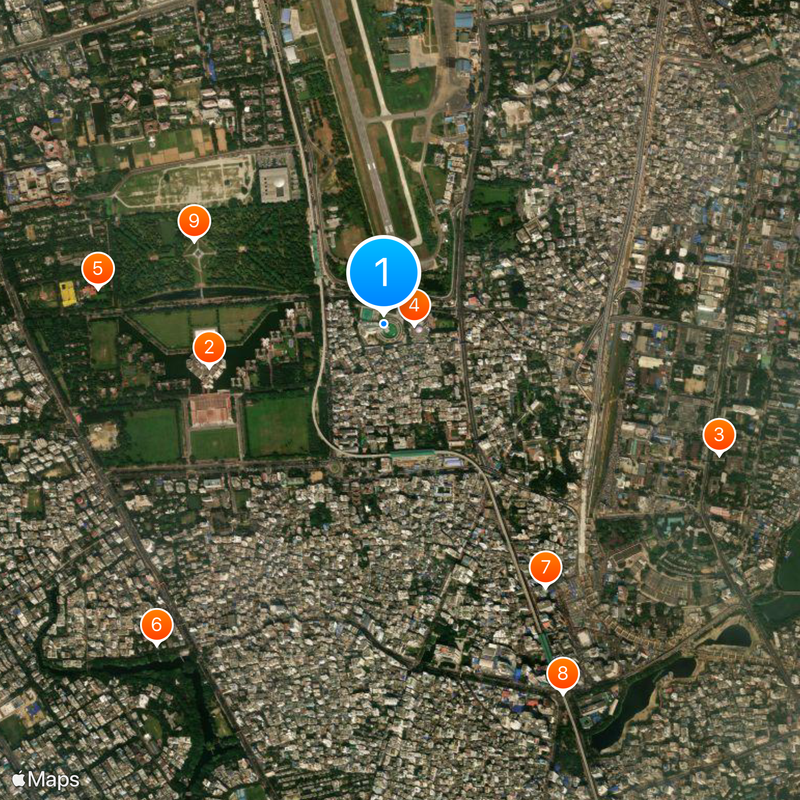 Bangladesh Military Museum Kaart