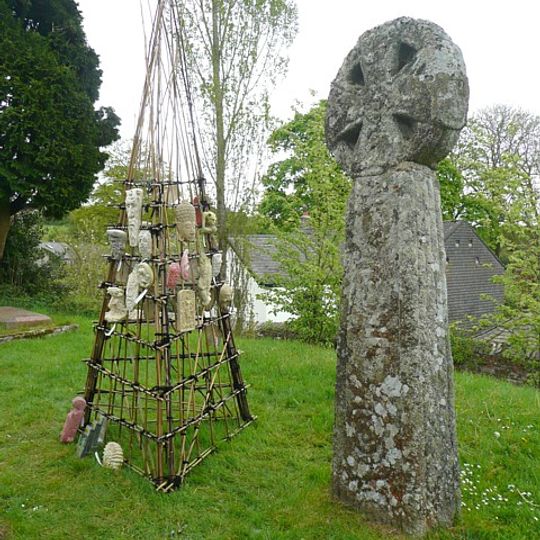 Churchyard cross in Cardinham churchyard, 5m south of the church