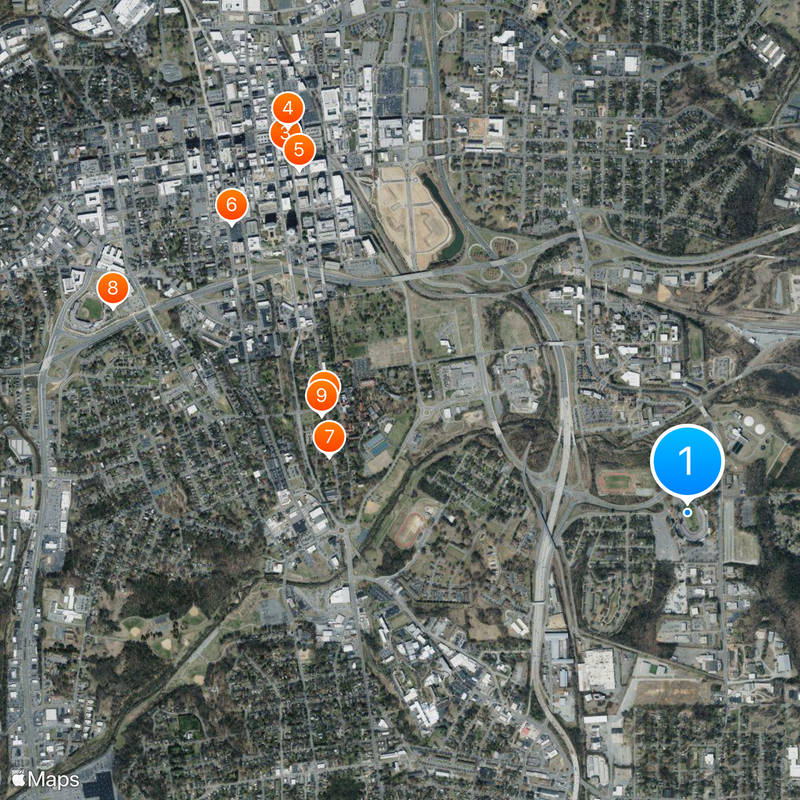 Bowman Gray Stadium Map